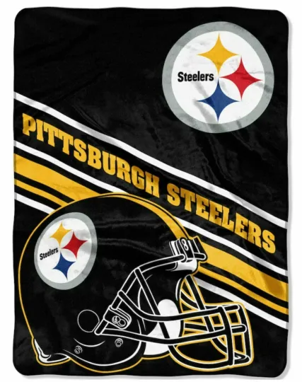 Discover Pittsburgh Steeler Royal Rashel Throw Blanket