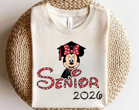 Discover Disney Senior 2026 Shirt, Mickey Minnie Graduation Shirt, Graduation 2026 Shirt, Graduation Party Shirt, Senior Disney Shirt AXLR15