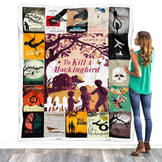 Discover To Kill a Mockingbird Blanket, Harper Lee For Fan Fleece, Sherpa Blanket