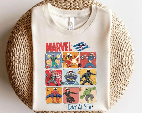 Discover Marvel Day At Sea Disney Cruise Line Shirt, Super Heroes Cruise 2026 Shirt, Disney Magic Sweatshirt, Family Cruise Matching Shirts SL4E05