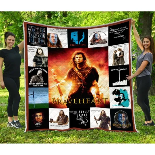 Discover Braveheart Quilt, Braveheart movie Quilt Blanket Movies Lover Gifts
