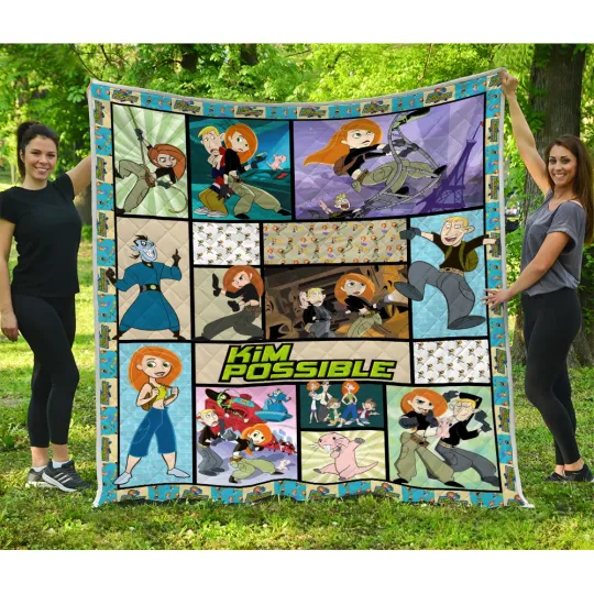 Kim Possible Quilt, Kim Possible Cartoon TV Series Quilt Blanket