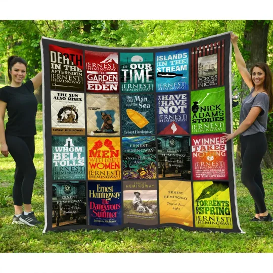 Discover Ernest Hemingway Quilt, The Old Man and the Sea Quilt Blanket