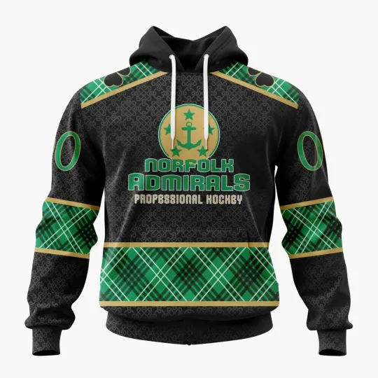 Discover Personalized Norfolk Admirals Special Hoodie St.Patrick’s Day