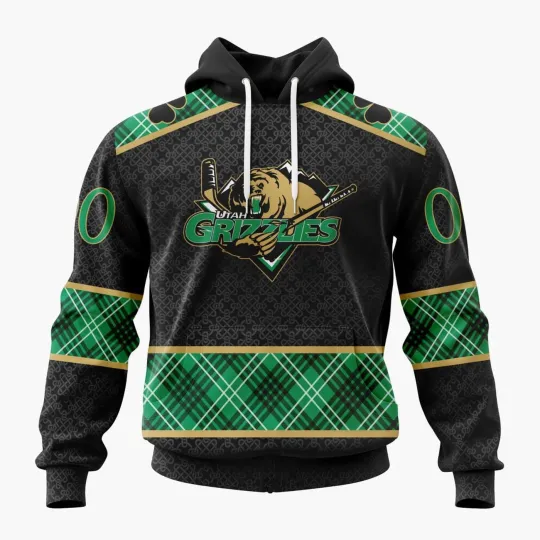 Discover Personalized Utah Grizzlies Special Hoodie St.Patrick’s Day