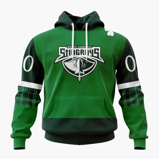 Discover Personalize South Carolina Stingrays Hoodie St.Patrick’s Day Design