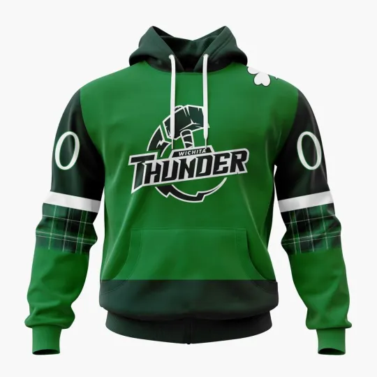 Discover Personalize Wichita Thunder Special Hoodie St.Patrick’s Day