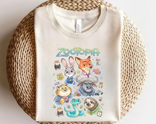 Discover Vintage Retro Zootopia 2 Christmas Lights Shirt , Judy Hopps Nick Wilde Gary Finnick