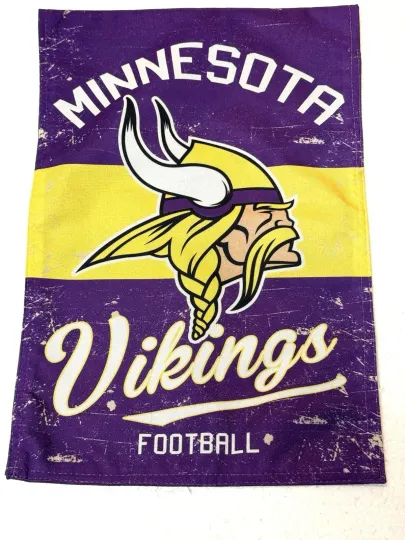 Detroit Lions Vintage Linen Garden Flag 12.5x18” football By Evergreen Football