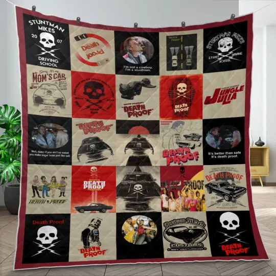 Discover Death Proof Quilts, Death Proof Movie Quilt, Jungle Julia Horror Blanket