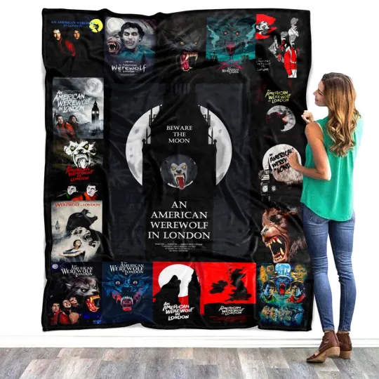 Discover American Werewolf In London Blanket, An American Werewolf Fleece, Sherpa Blanket