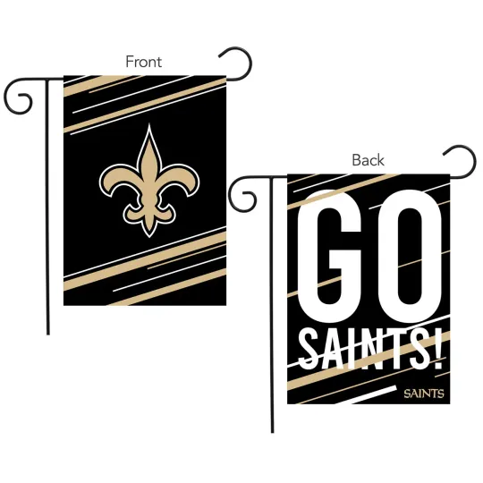 New Orleans Saints Slogan Garden Flag football Licensed 12.5" x 18" Briarwood Lane