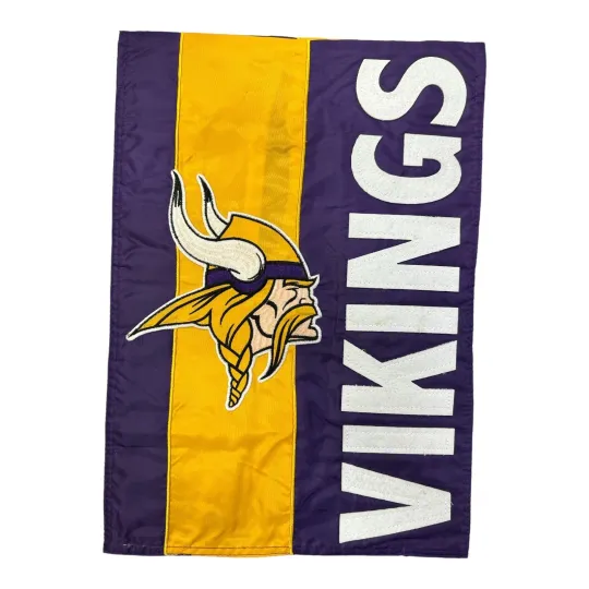 football Minnesota Vikings Embroidered 13" x 18" Garden Flag