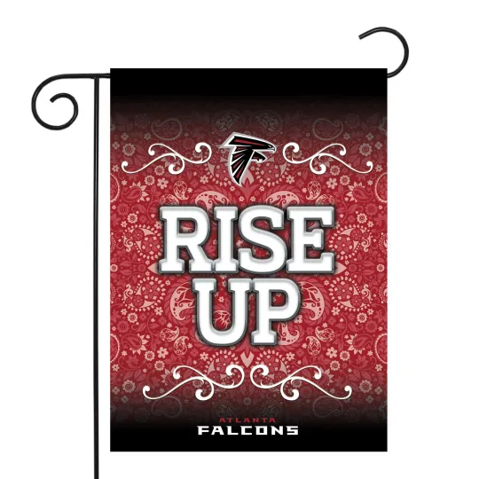 Atlanta Falcons football Garden Flag Paisley 13" x 18"