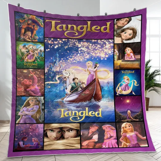 Tangled Quilt, Tangled Movie Quilt Blanket
