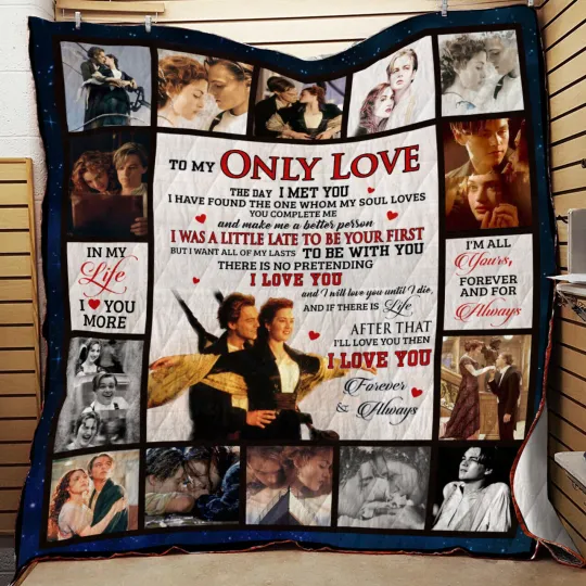Discover To My Only Love Blanket, The Day I Met You Titanic Fleece, Sherpa Blanket