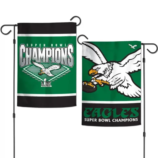 Discover PHILADELPHIA EAGLES SUPER BOWL CHAMPS LIX 12"X18" 2 SIDED GARDEN FLAG WINCRAFT