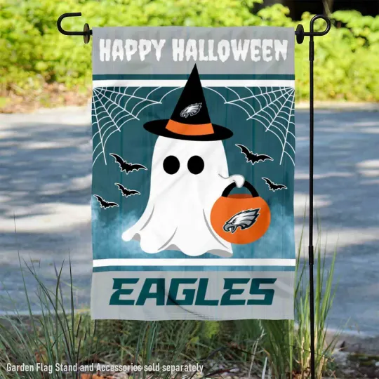 Discover Philadelphia Eagles Happy Halloween Official Garden Yard Banner Flag