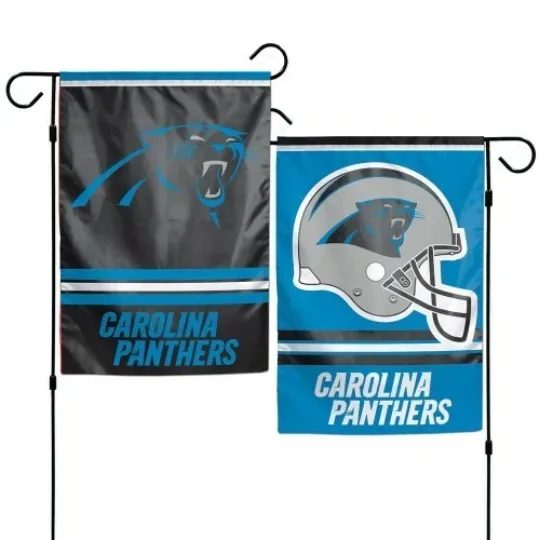 Discover CAROLINA PANTHERS DOUBLE SIDED GARDEN FLAG 12"X18" YARD BANNER OUTDOOR RATED