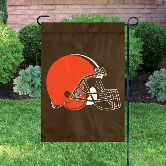 Discover Cleveland Browns 12"x18" football Premium Licensed Garden Flag/Banner - Ships Free
