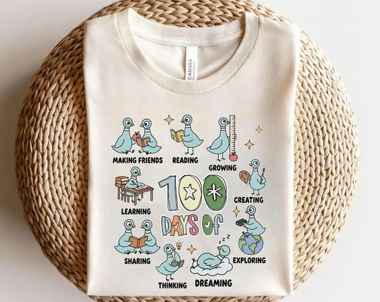 Discover Friends Elephant and Piggie 100 Days Of School Shirt, Book Lover Shirt