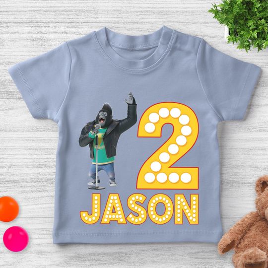 Discover Gorilla Johnny Sing Birthday Shirt Personalized Sing Pig Birthday Shirt