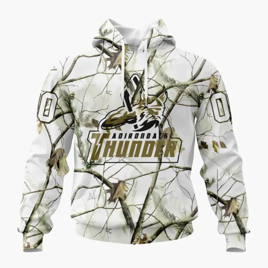 Discover Personalized Adirondack Thunder Special White Hoodie/Zip Hoodie Camo Hunting