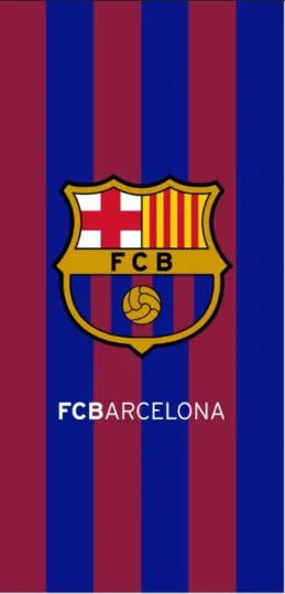 Discover FC Barcelona Soccer Team Beach Towel 30"x 60"-BU/RD