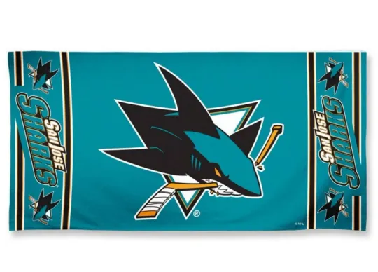 Discover NHL San Jose Sharks Beach and Bath Towel 30"x 60"