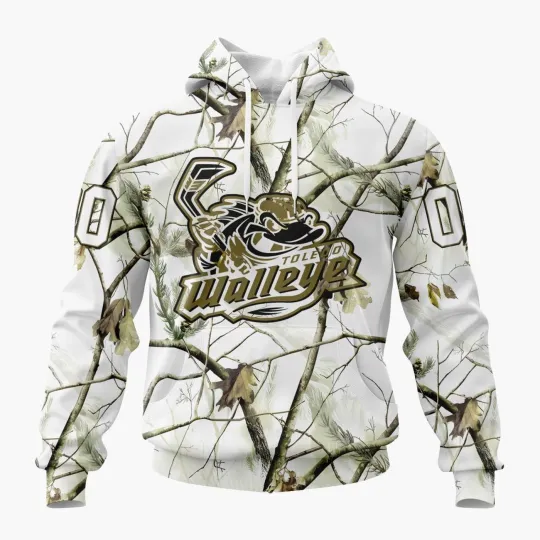 Discover Personalized Toledo Walleye Special White Hoodie/Zip Hoodie Camo Hunting