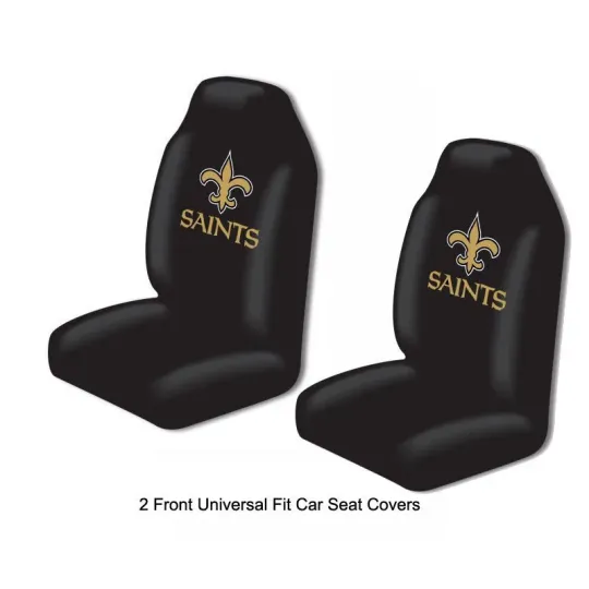 Discover football New Orleans Saints Car Truck 2 Front Seat Covers Set - Officially Licensed