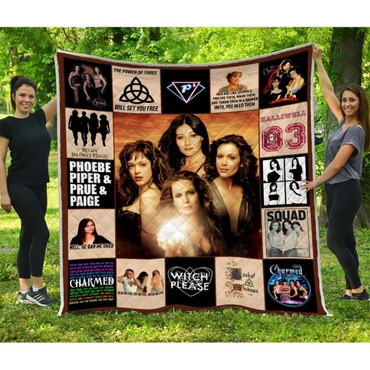 Discover Charmed Quilt, Three Witch Sisters-Halliwell Quilt Blanket Movies Lover Gifts