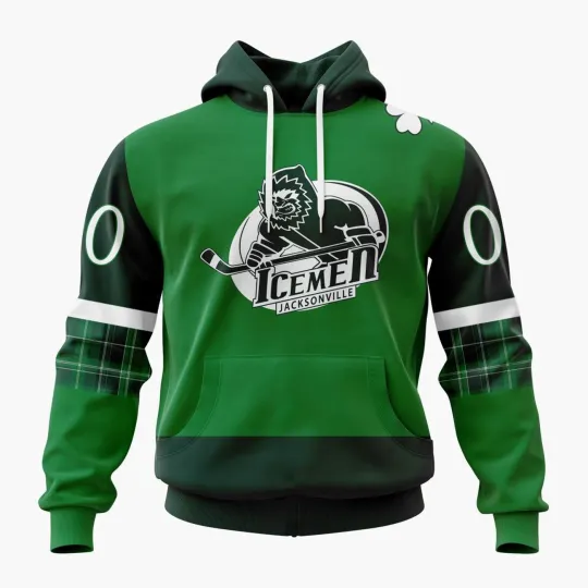 Personalized Jacksonville Icemen Special Hoodie St.Patrick’s Day
