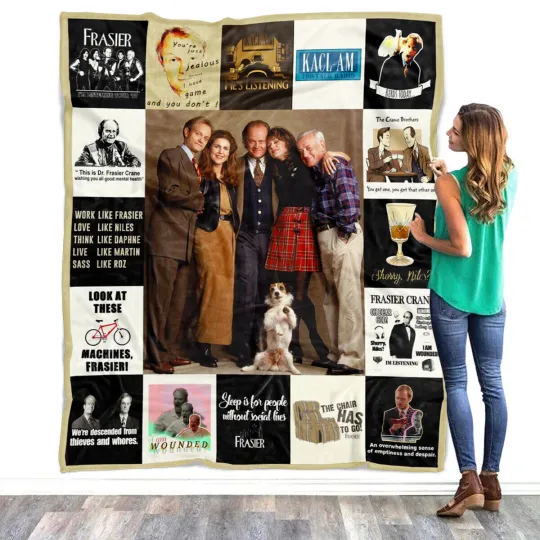 Discover Frasier Blanket, Frasier TV Series Fleece, Sherpa Blanket Gift Idea