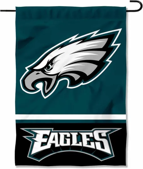 Discover Philadelphia Eagles Double Sided Garden Flag-Size 12.5 x 18