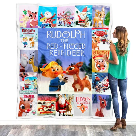 Discover Rudolph The Red Nosed Reindeer Fleece, Sherpa Blanket Christmas TV special