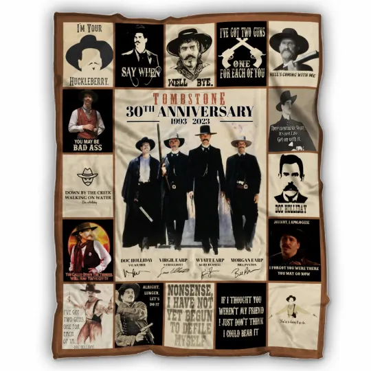 Tombstone Blanket, Tombstone - 30th Anniversary Fleece, Sherpa Blanket
