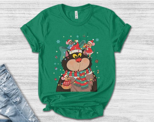 Discover Cinde Christmas Shirt, Lucifer Cat Xmas Shirt, Jaq n Gus Gus Xmas Shirt, Disneyland Xmas Sweatshirt, Disney World Christmas Tee AXIK14