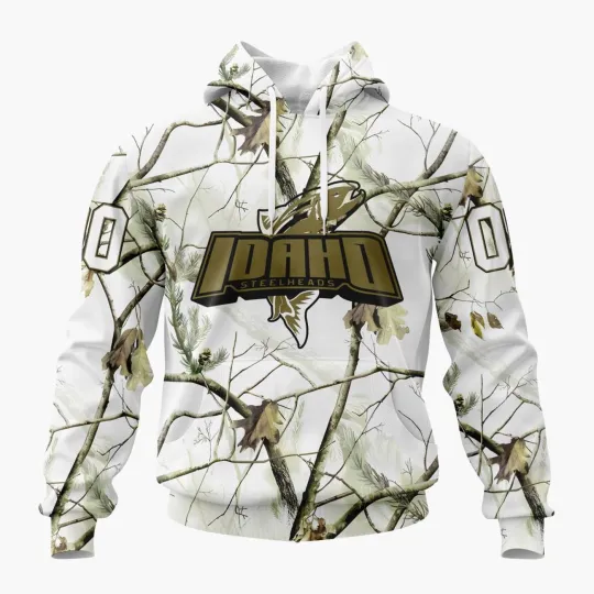 Discover Personalized Idaho Steelheads Special White Hoodie Camo Hunting