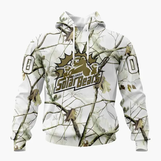 Discover Personalized Orlando Solar Bears Special White Hoodie Camo Hunting
