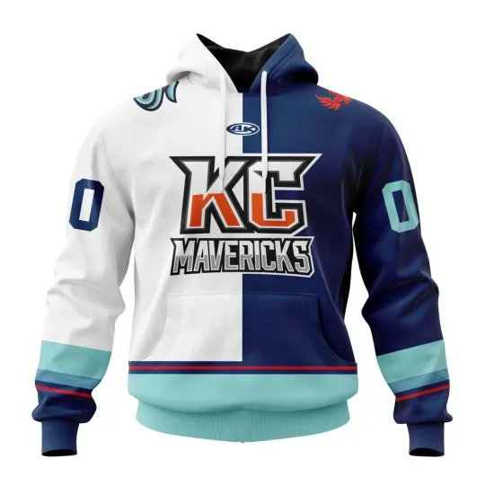 Personalized Kansas City Mavericks Hoodie Warm Up Design