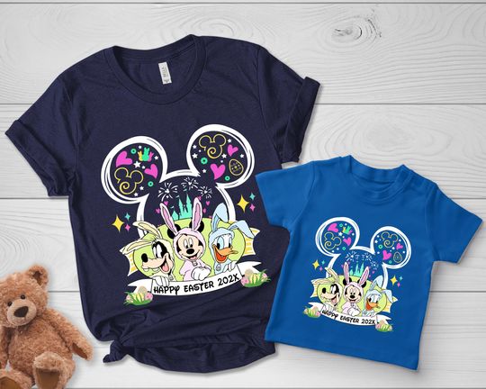 Discover Disney Easter Shirt 2026/Mickey and Friends Bunny Ears Shirts/Disney Easter Shirt/Easter Disneyland shirt,Disney Bunny Shirt OGZK67