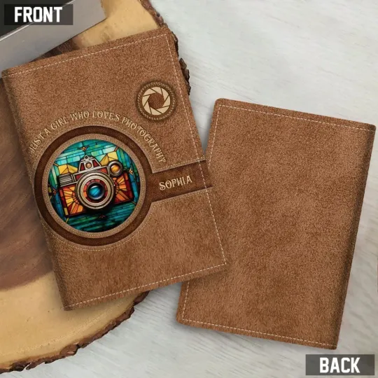 Discover Personalized Photography Cameraman Travelling Passport Cover Gift