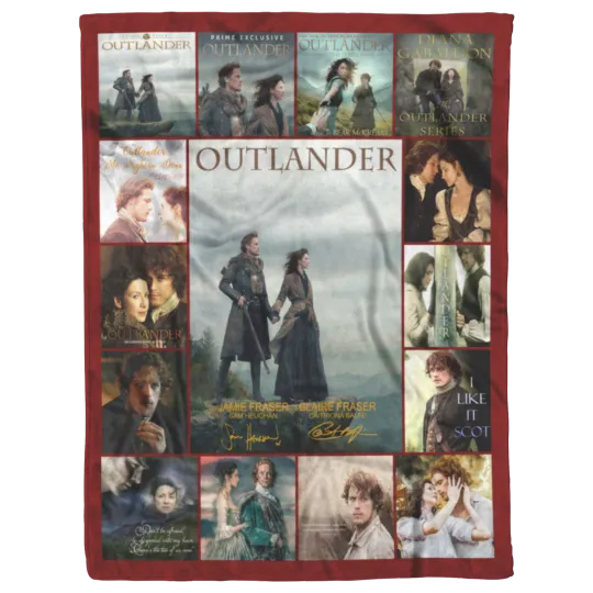 Discover Outlander TV Series Blanket, Jamie Fraser Claire Fraser Fleece, Sherpa Blanket