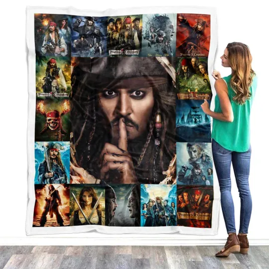 Discover Pirates of the Caribbean Blanket, Jack Sparrow Fleece, Sherpa Blanket