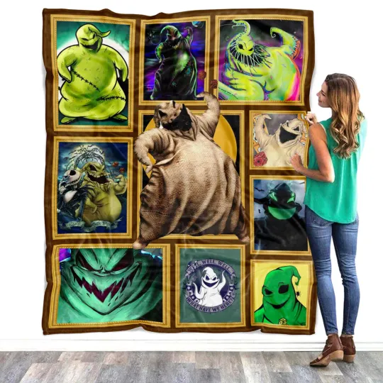 Oogie Boogie Blanket, Oogie Boogie 3D Fleece, Sherpa Blanket