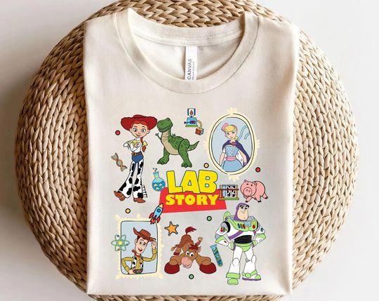 Discover Toy Story Lab Week Shirt, Lab Story Woody Buzz Jessie Tee, Funny Science STEM Gift, Researcher Technician Coworker T-Shirt AXLJ04