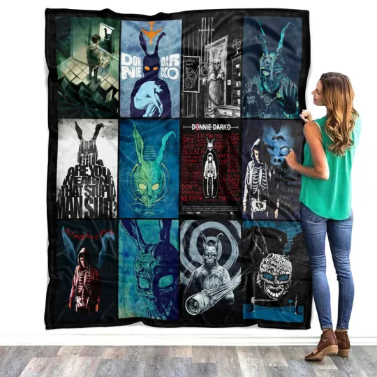 Donnie Darko Blankets, Rabbit Crime Fleece Sherpa, Jake Gyllenhaal Blankets