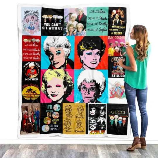 Discover Stay Golden Blanket, The Stay Golden TV Series Fleece Sherpa, Live Like Rose