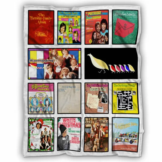 Discover The Partridge Family Blankets, Come On Get Happy Fleece, Sherpa Blanket